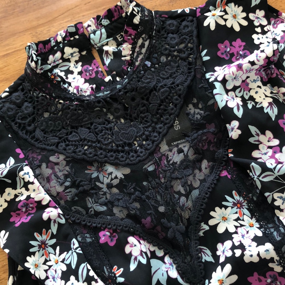 Express floral dress, size XS